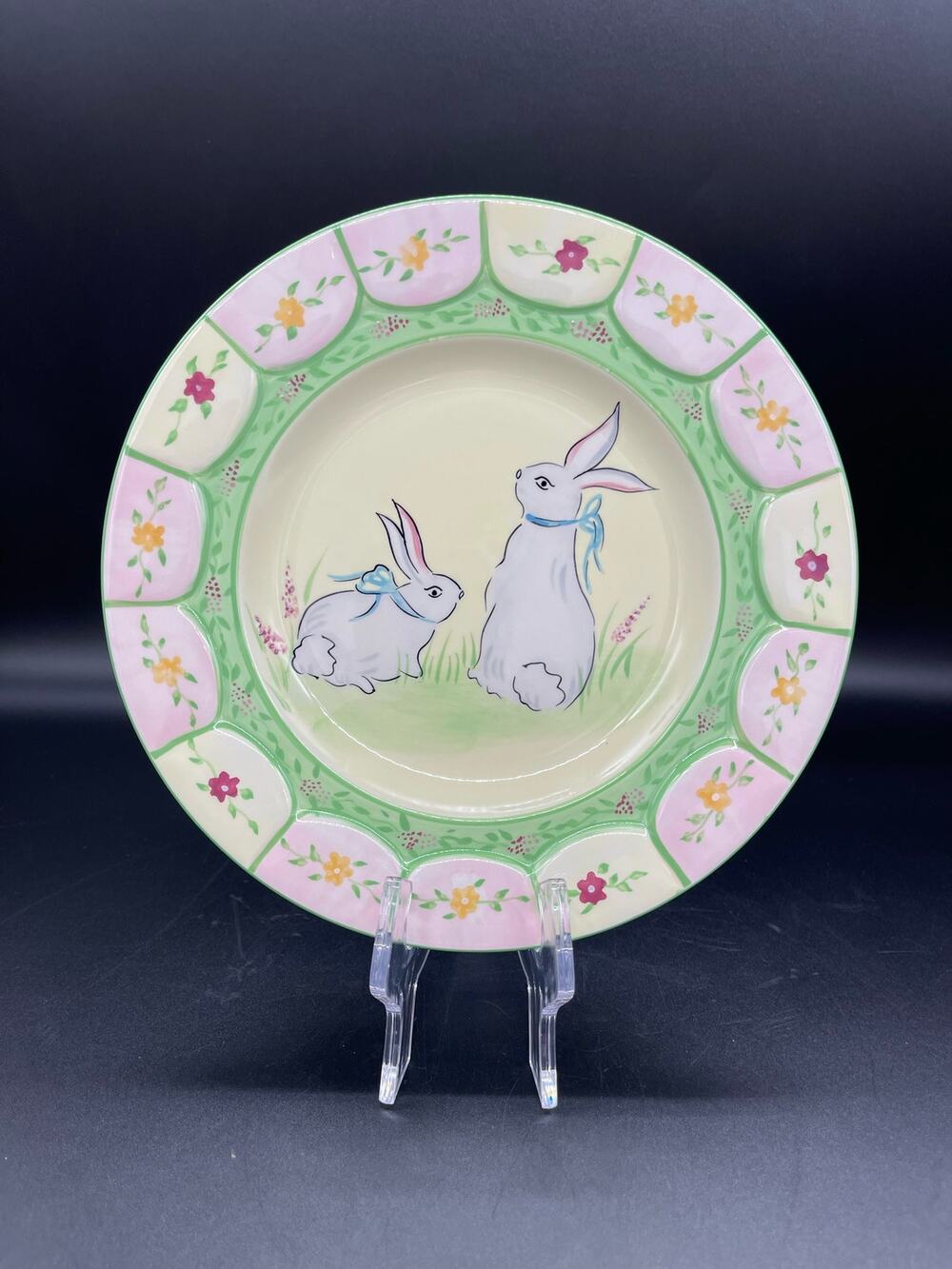 Mesa Easter Bunny Bunnies Appetizer / Salad Plate 8.5”